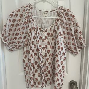 NWT Marea Everly top in Shell Bordeaux XS